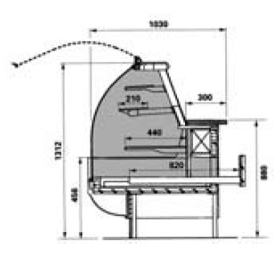 Kuchenkühltheke Konditoreitheke Sinfonia Kuchenkühltheke
